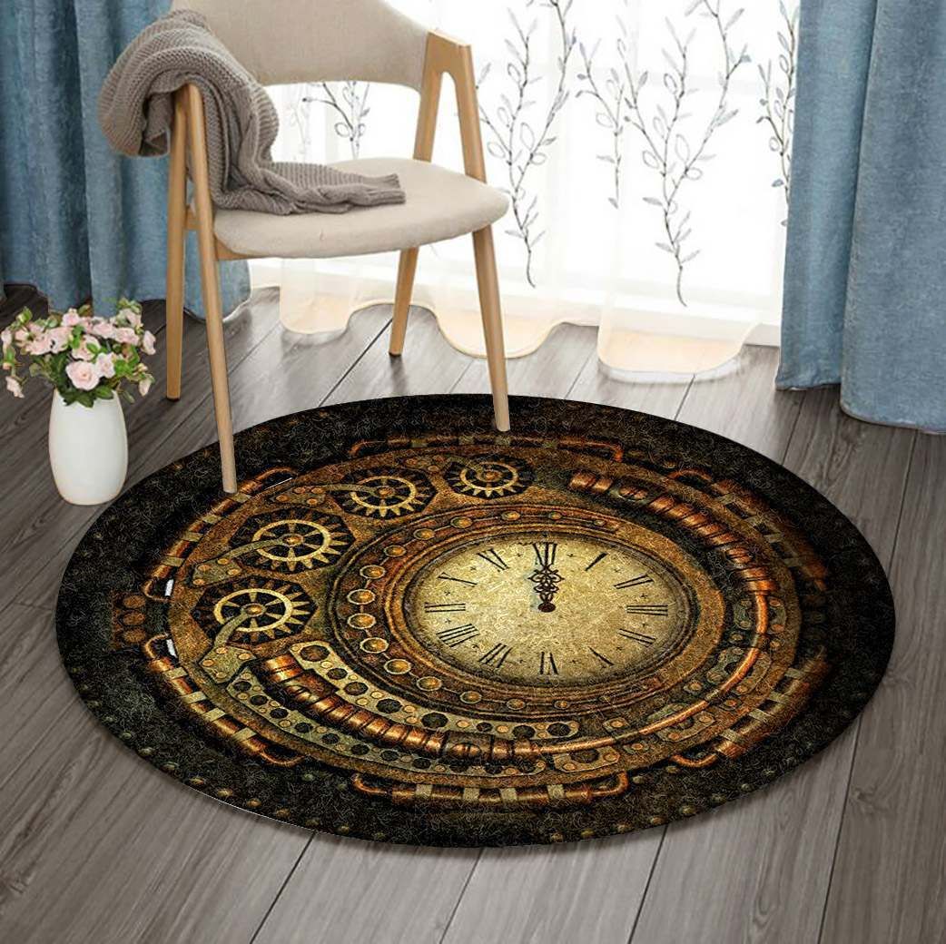 Steampunk Round Carpet