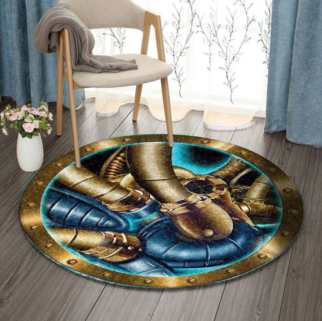 Steampunk Round Carpet