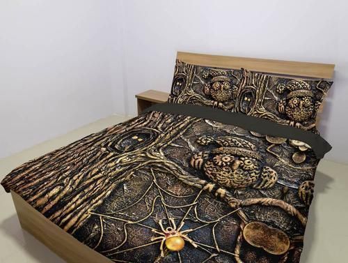 Steampunk Owl Bedding Set