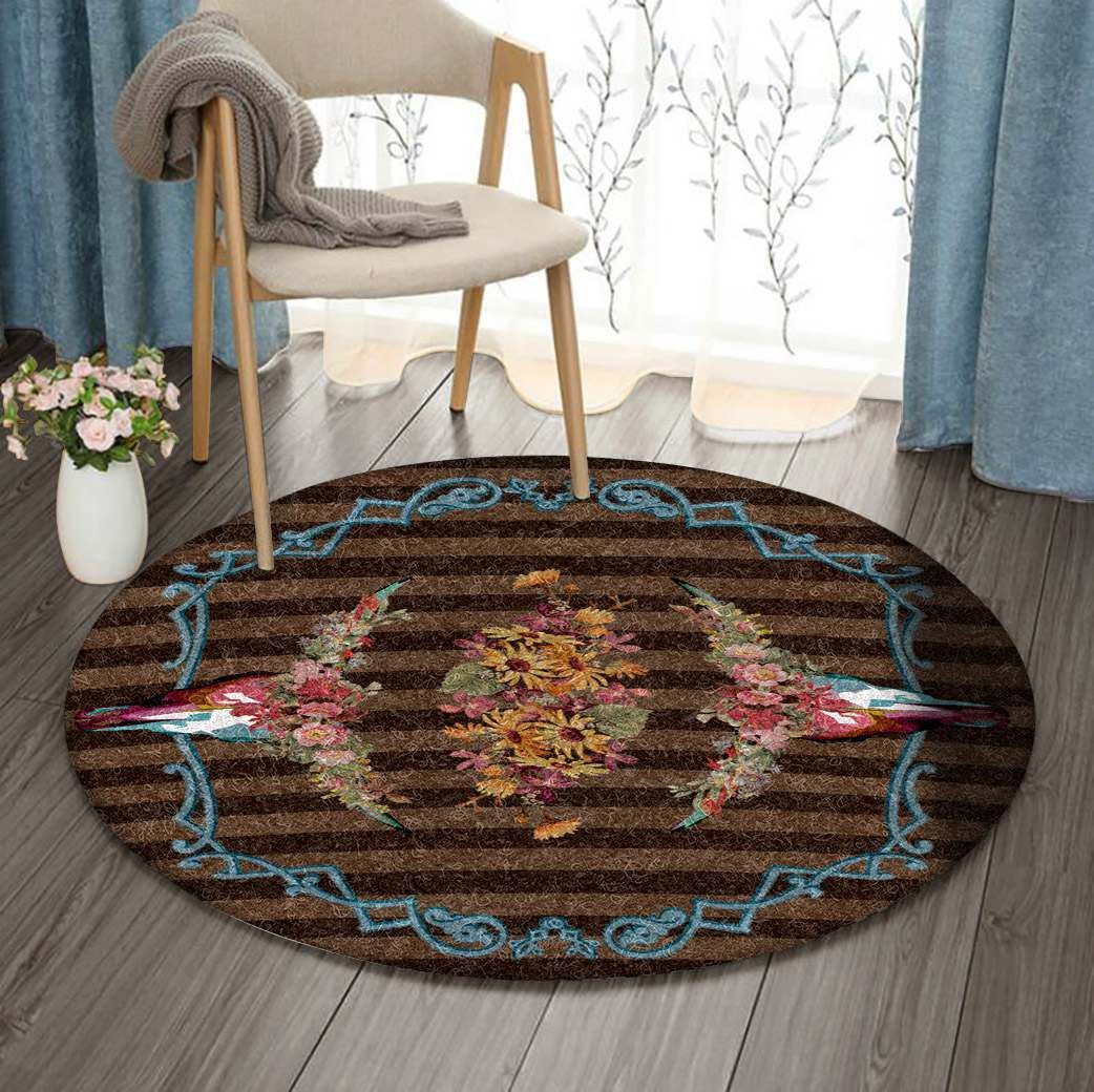 Steer Head Round Carpet