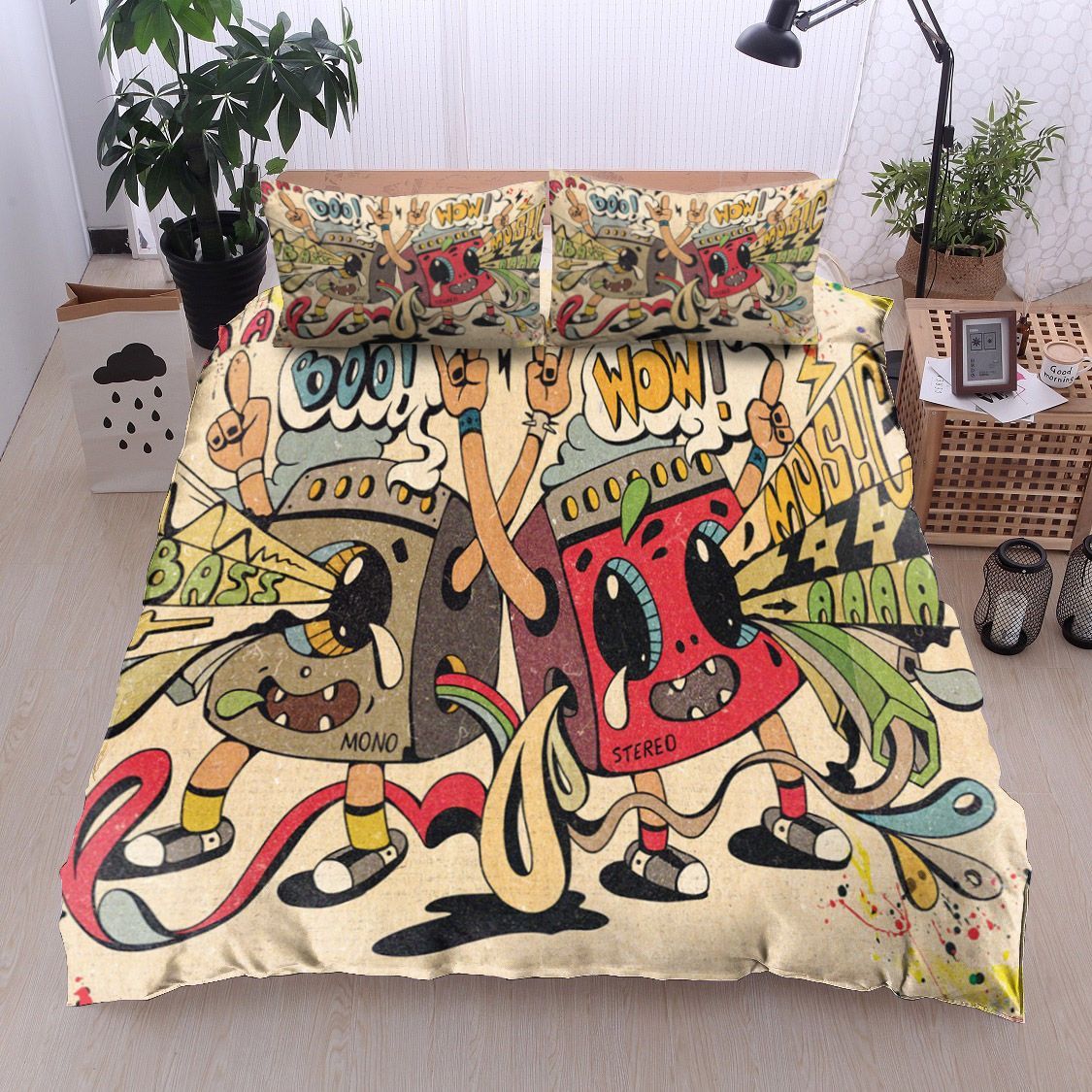 Stereo Mono Music Bedding Set