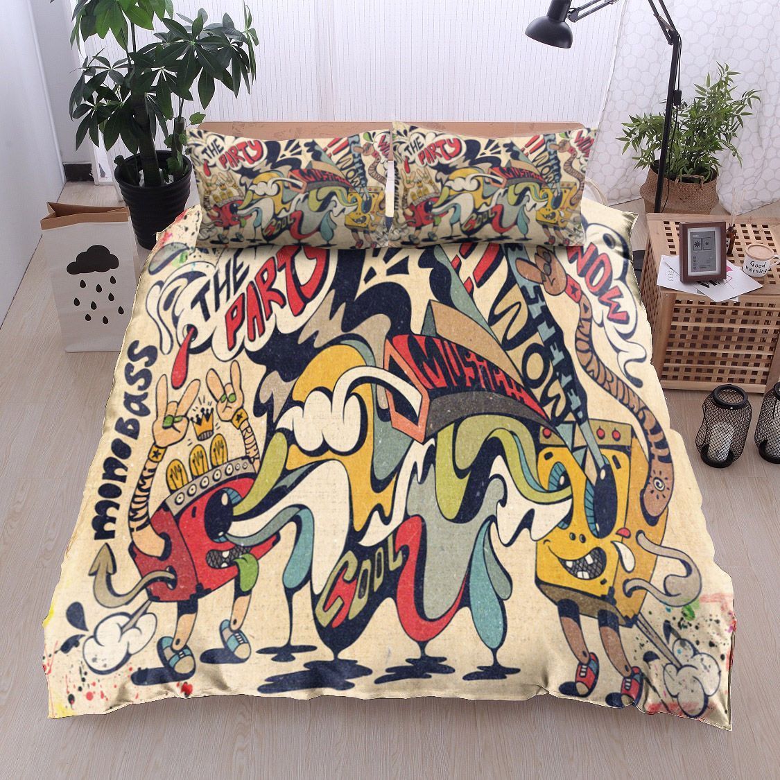 Stereo Mono Music Party Bedding Set