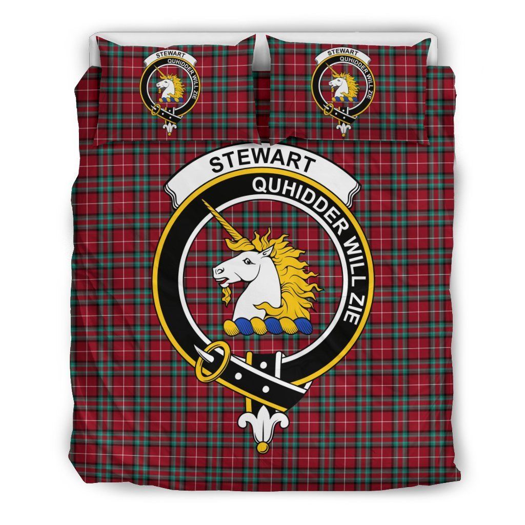 Stewart Stuart Of Bute Clan Badge Tartan Bedding Set