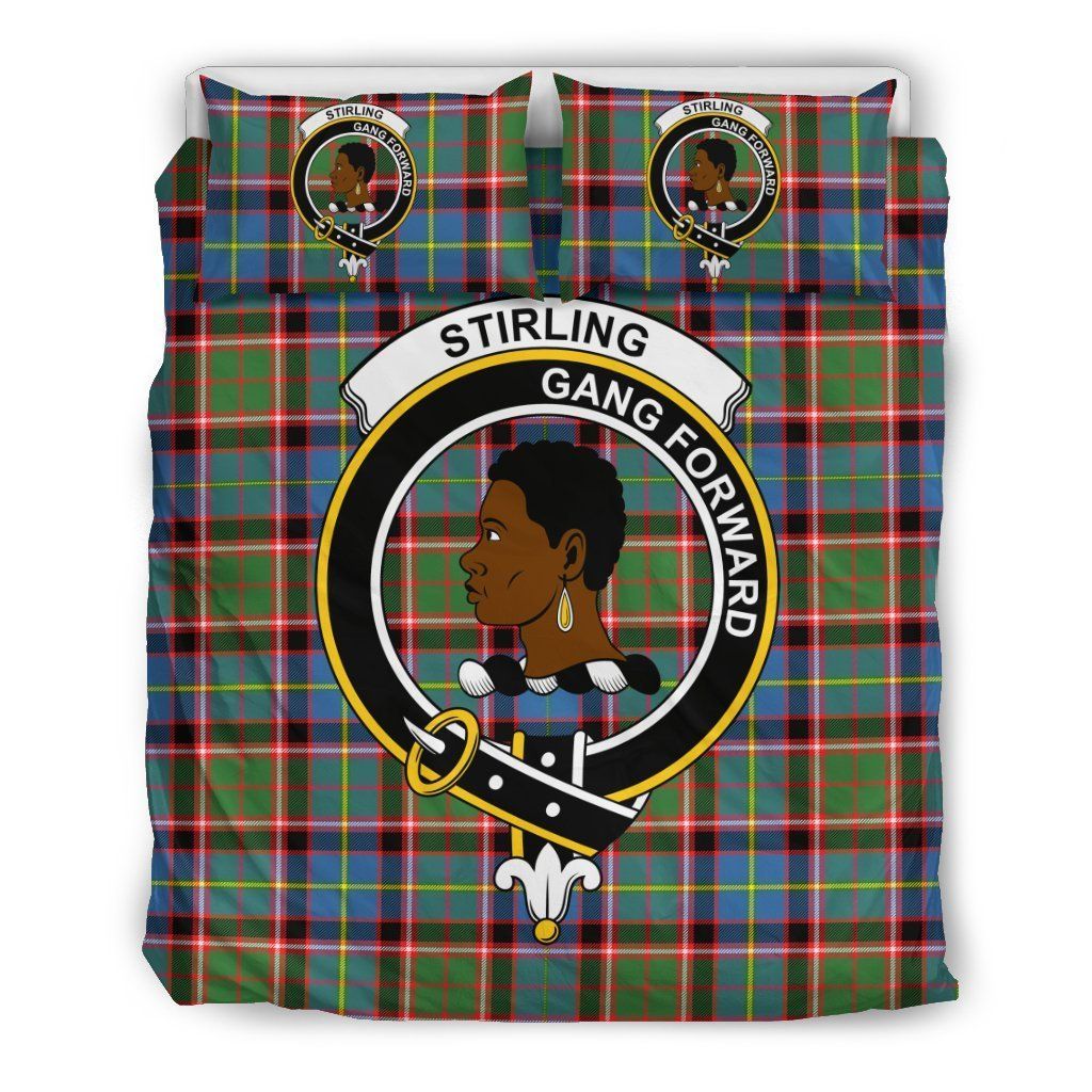 Stirling Of Keir Clan Badge Tartan Bedding Set