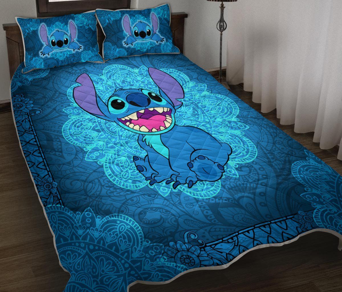 Stitch Blue Ocean Bedding Set