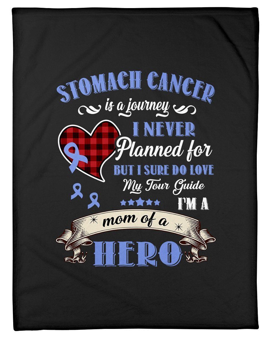 Stomach Cancer Is A Journey I Never Planned But I Can Get Over It Fleece Blanket