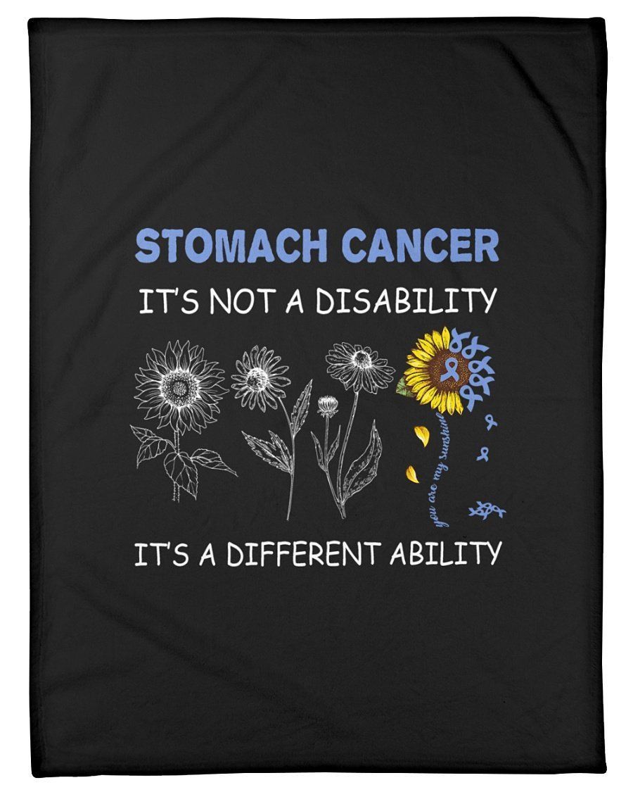 Stomach Cancer It’s A Different Ability Not A Disability Fleece Blanket