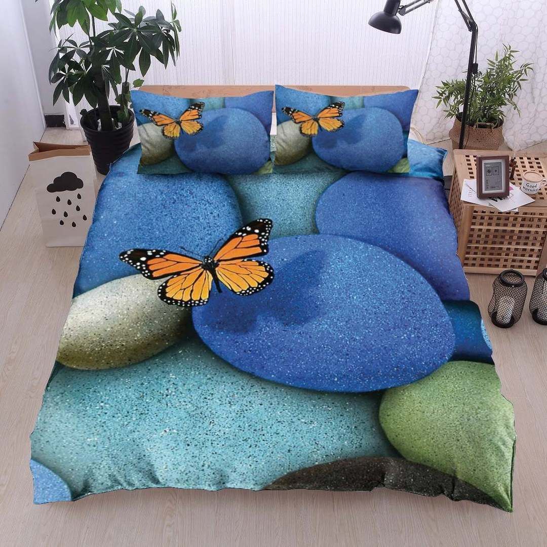 Stone Butterfly Bedding Set