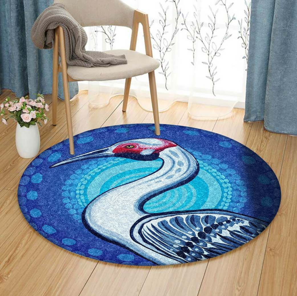 Stork Round Carpet