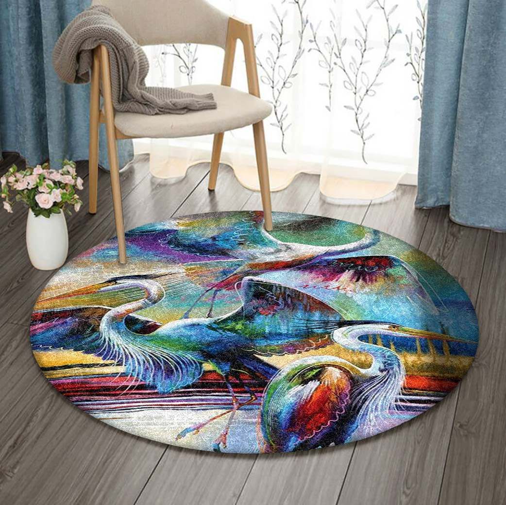 Stork Round Carpet