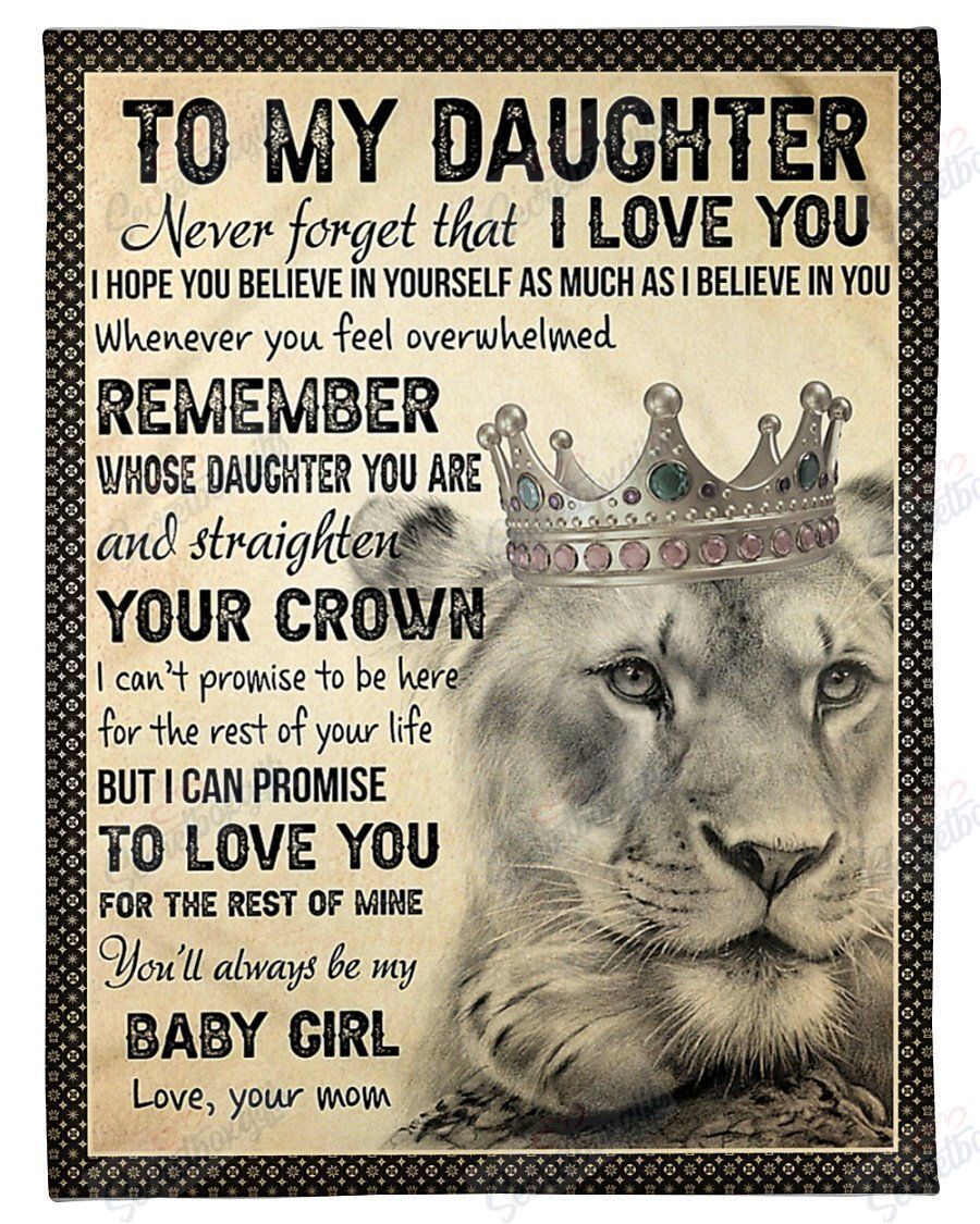 Straighten Your Crown To Daughter Fleece Blanket