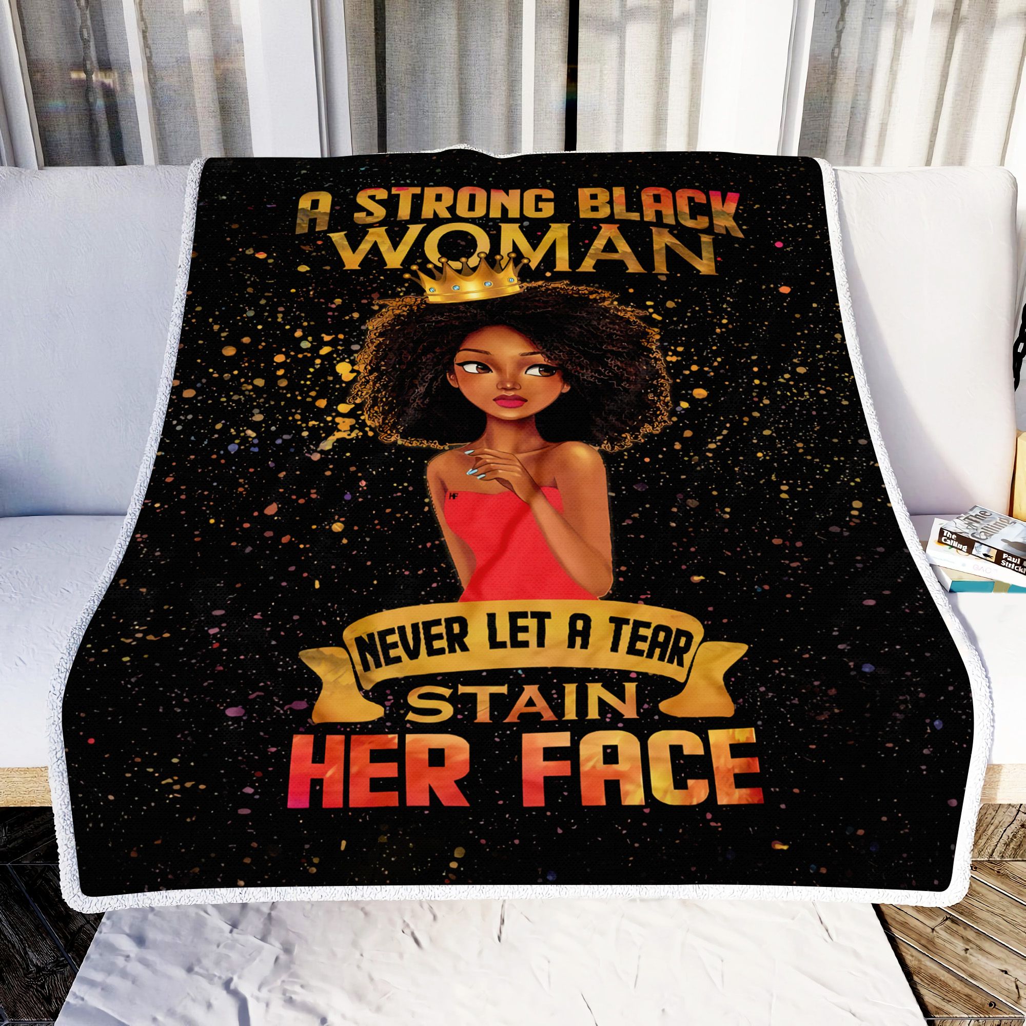 Strong Black Woman Fleece Blanket