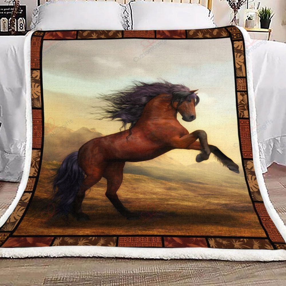 Strong Horse Fleece Blanket