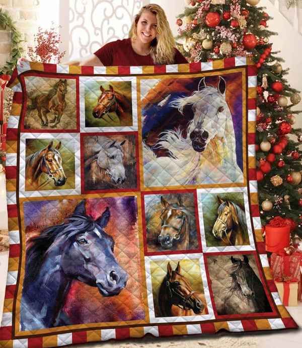 Strong Horse Quilt Blanket DHC150120584TD