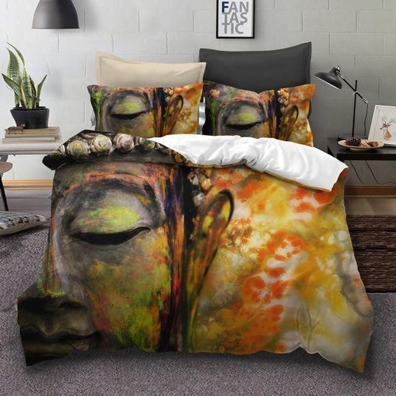 Stunning Face Of Buddha Tibetan Bedding Set