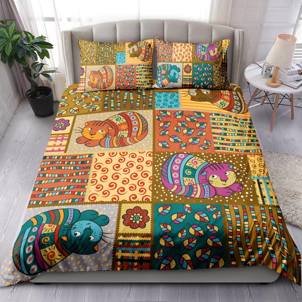 Stylized Cats Bedding Set