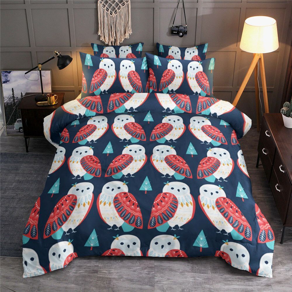 Stylized Owl Bedding Set