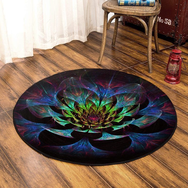 Succulent Round Carpet