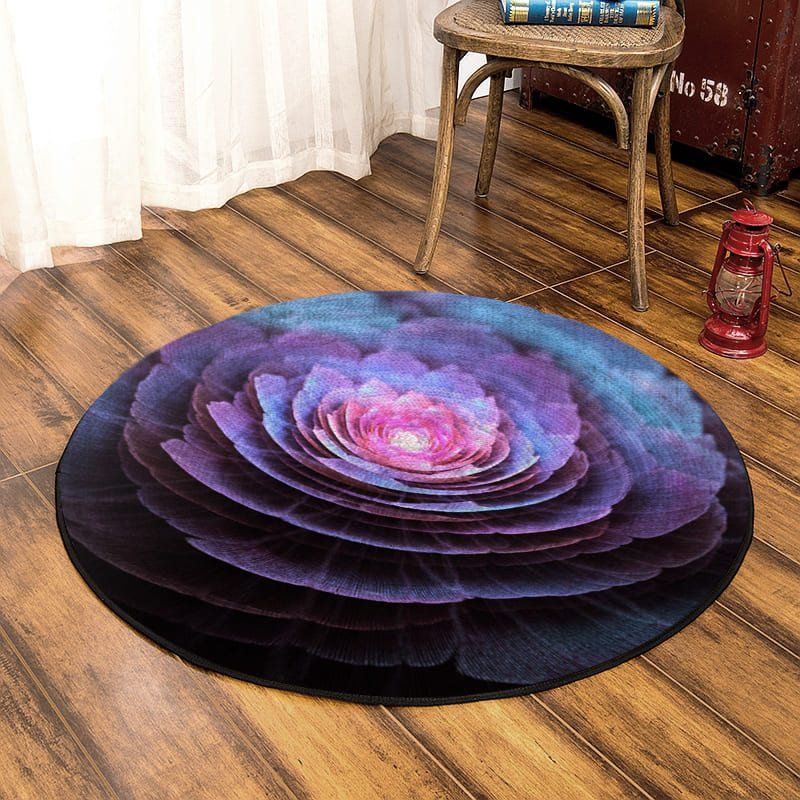 Succulent Round Carpet