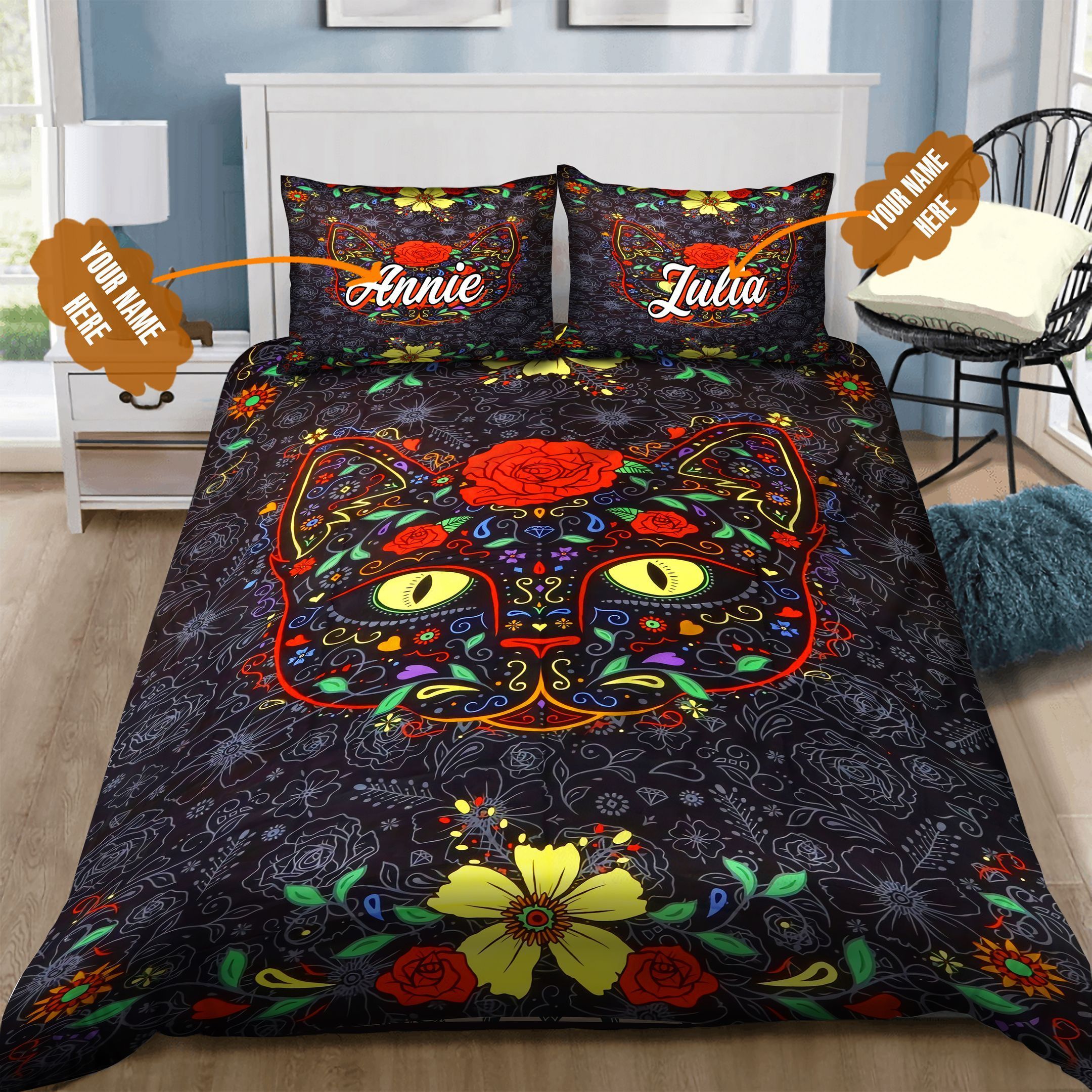 Sugar Cat Personalized Bedding Set