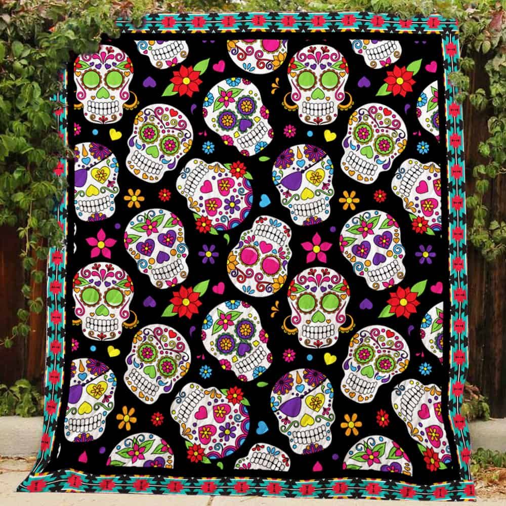Sugar Skull 3  Quilt R177 Dhc11122996Dd