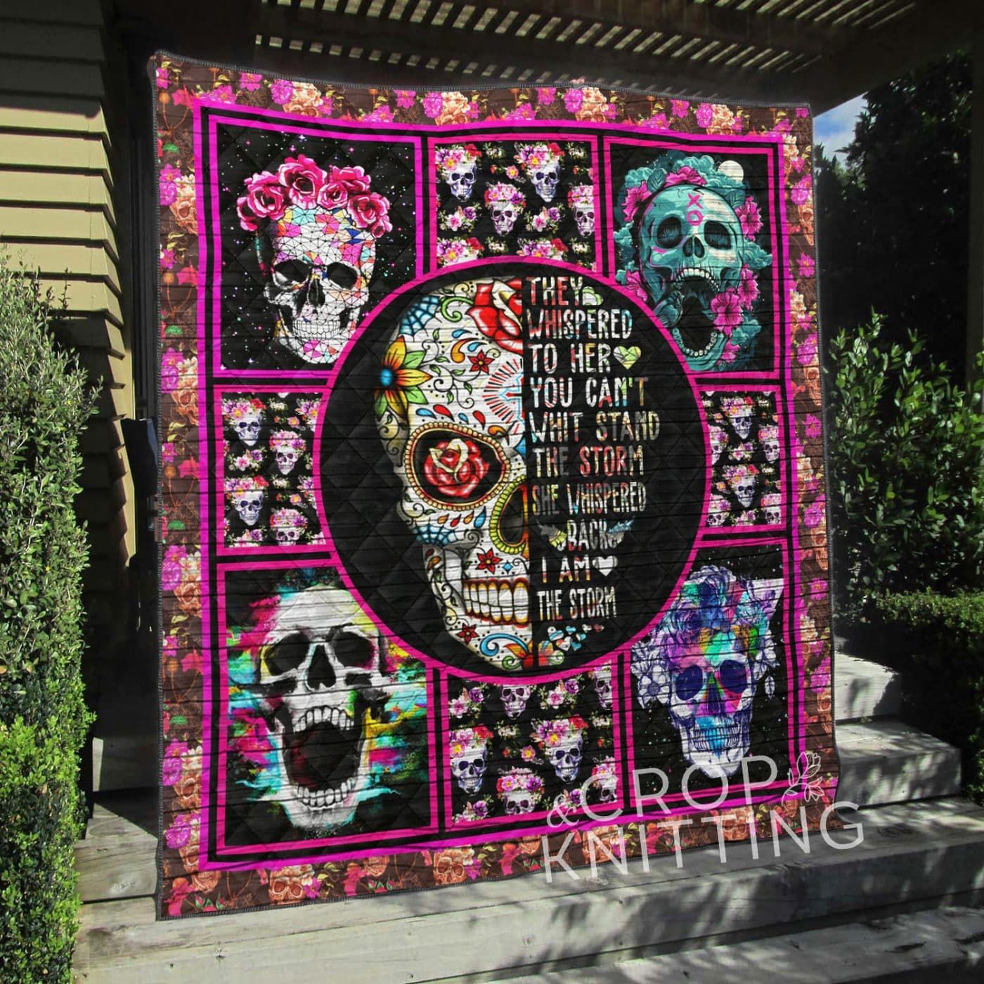 Sugar Skull Baby Driver Quilt Blanket Chrismas Gift Dhc04011208Dd