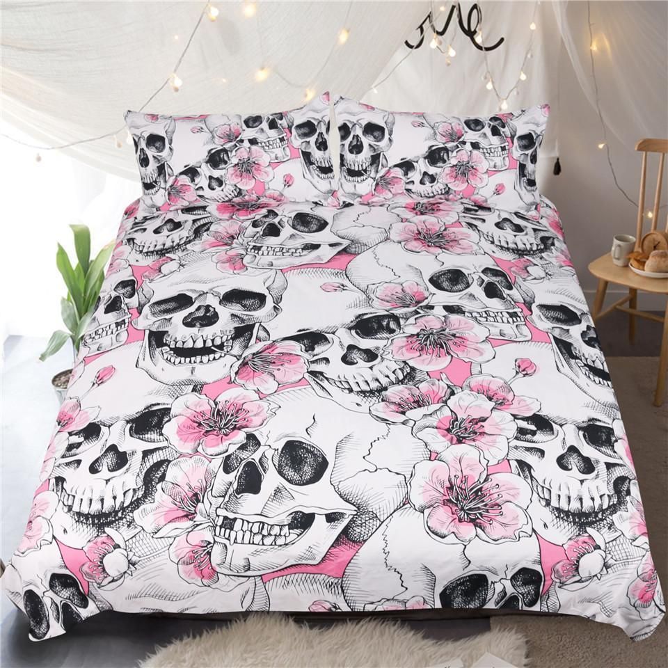 Sugar Skull Bedding Set