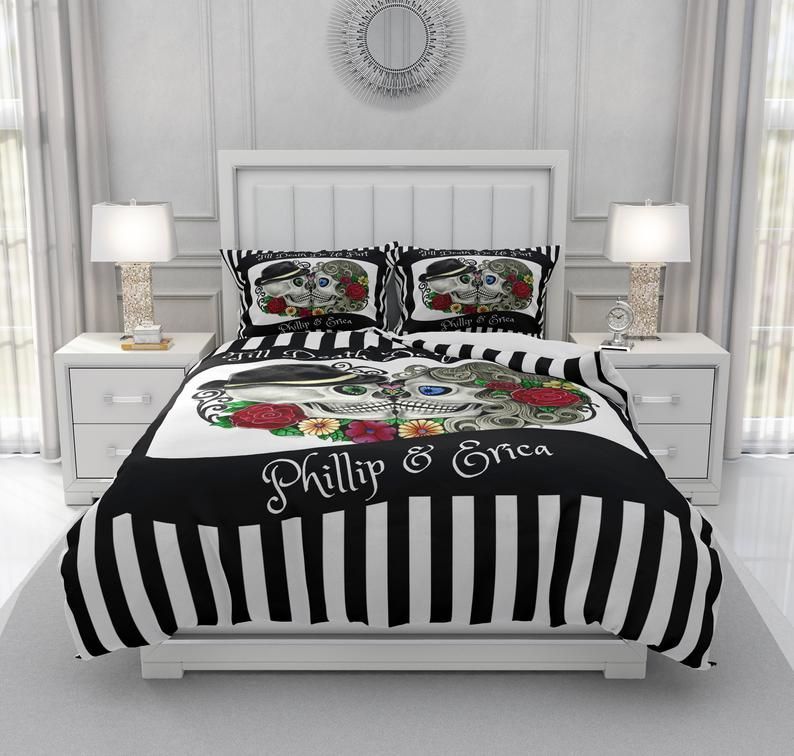 Sugar Skull Bedding Set