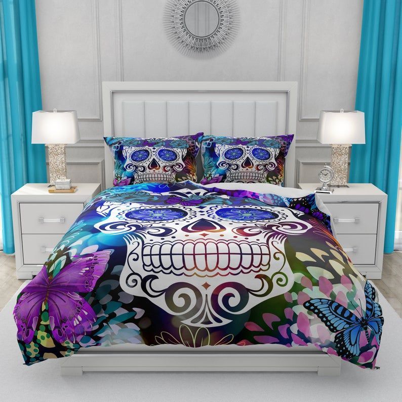Sugar Skull Bedding Set