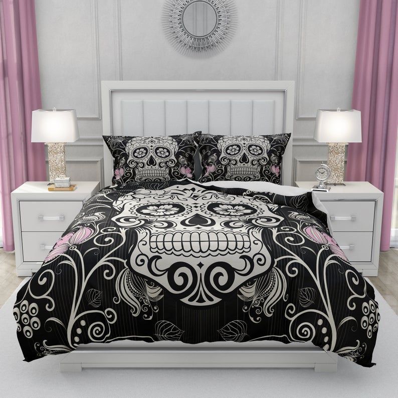 Sugar Skull Bedding Set