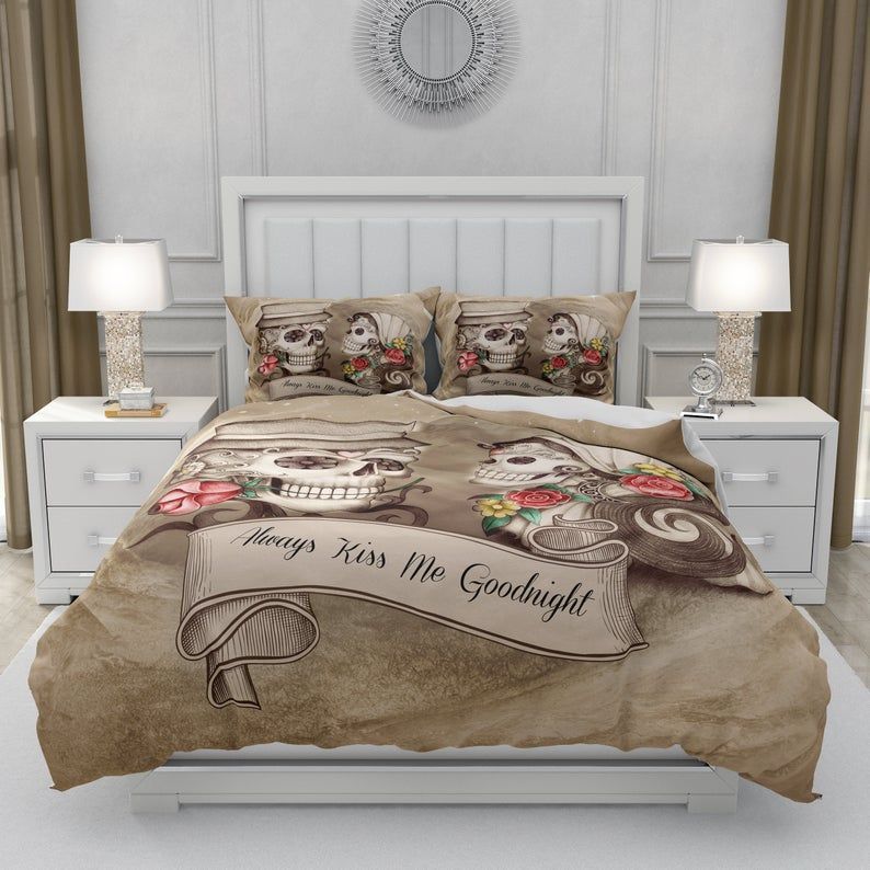 Sugar Skull Bedding Set