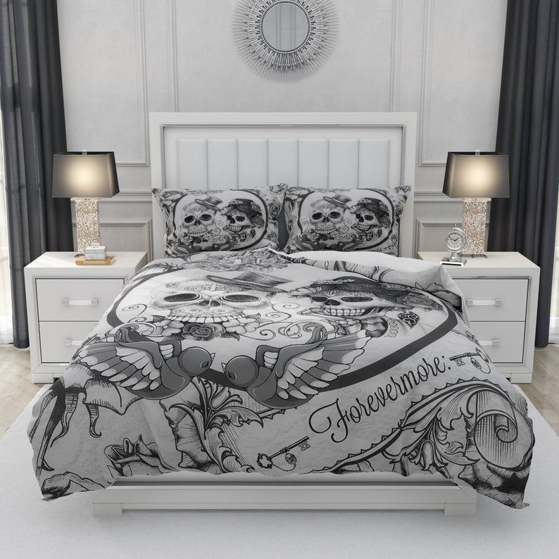 Sugar Skull Bedding Set