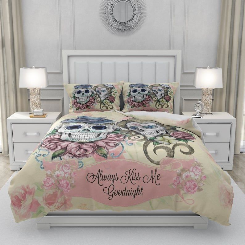 Sugar Skull Bedding Set