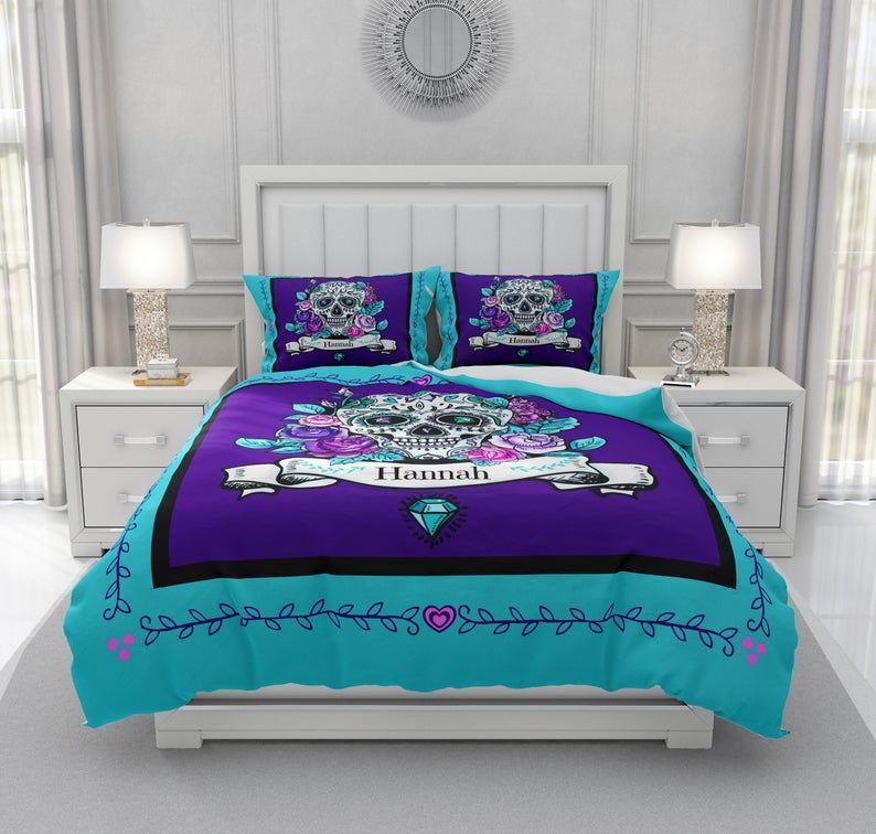 Sugar Skull Bedding Set