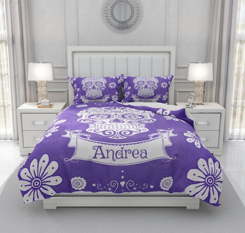 Sugar Skull Bedding Set