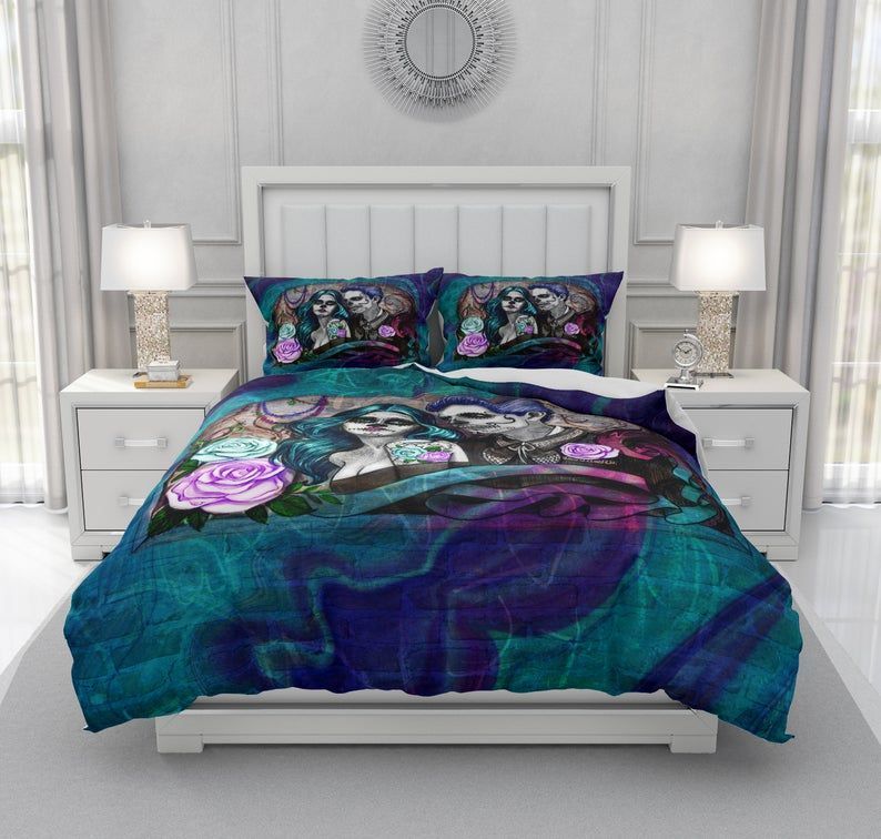 Sugar Skull Bedding Set
