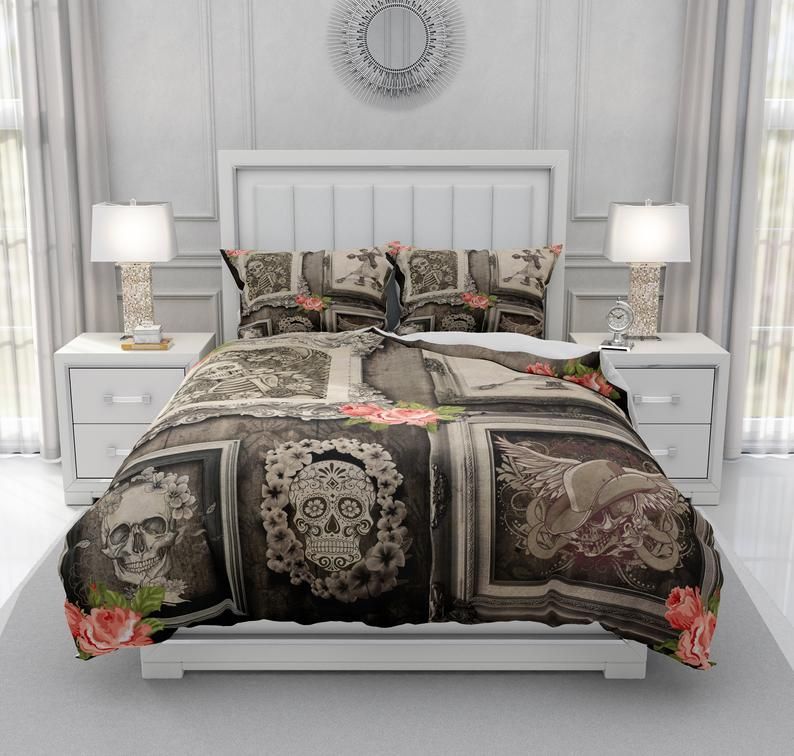 Sugar Skull Bedding Set