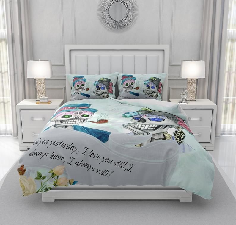 Sugar Skull Bedding Set