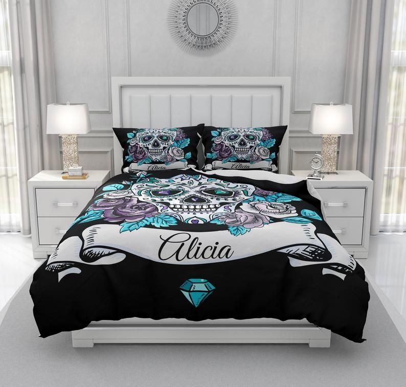 Sugar Skull Bedding Set