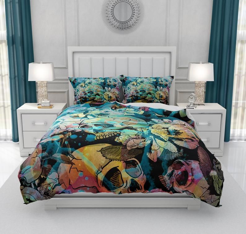 Sugar Skull Bedding Set