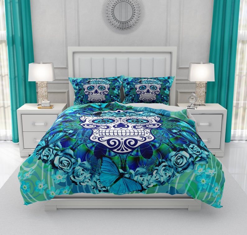 Sugar Skull Bedding Set