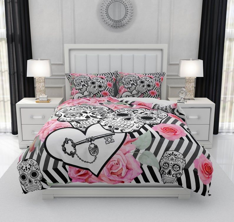 Sugar Skull Bedding Set