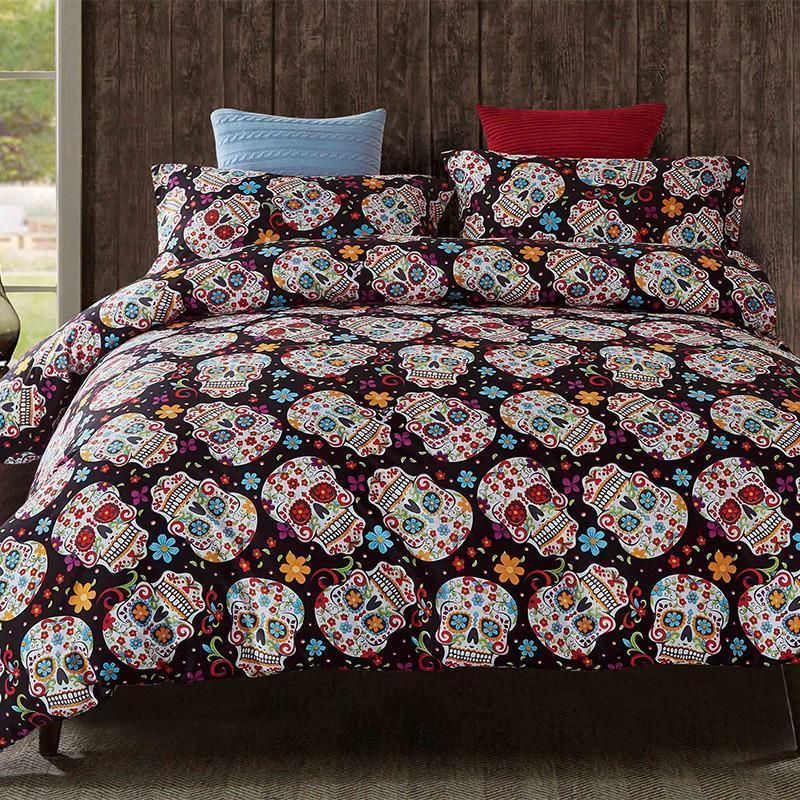 Sugar Skull Bedding Set