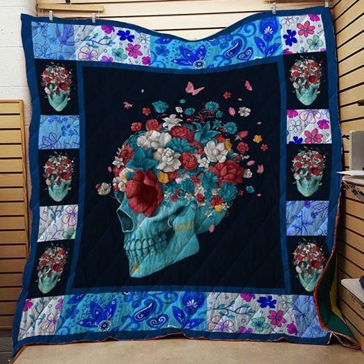 Sugar Skull Butterfly In Me Quilt Blanket DHC3112497TD