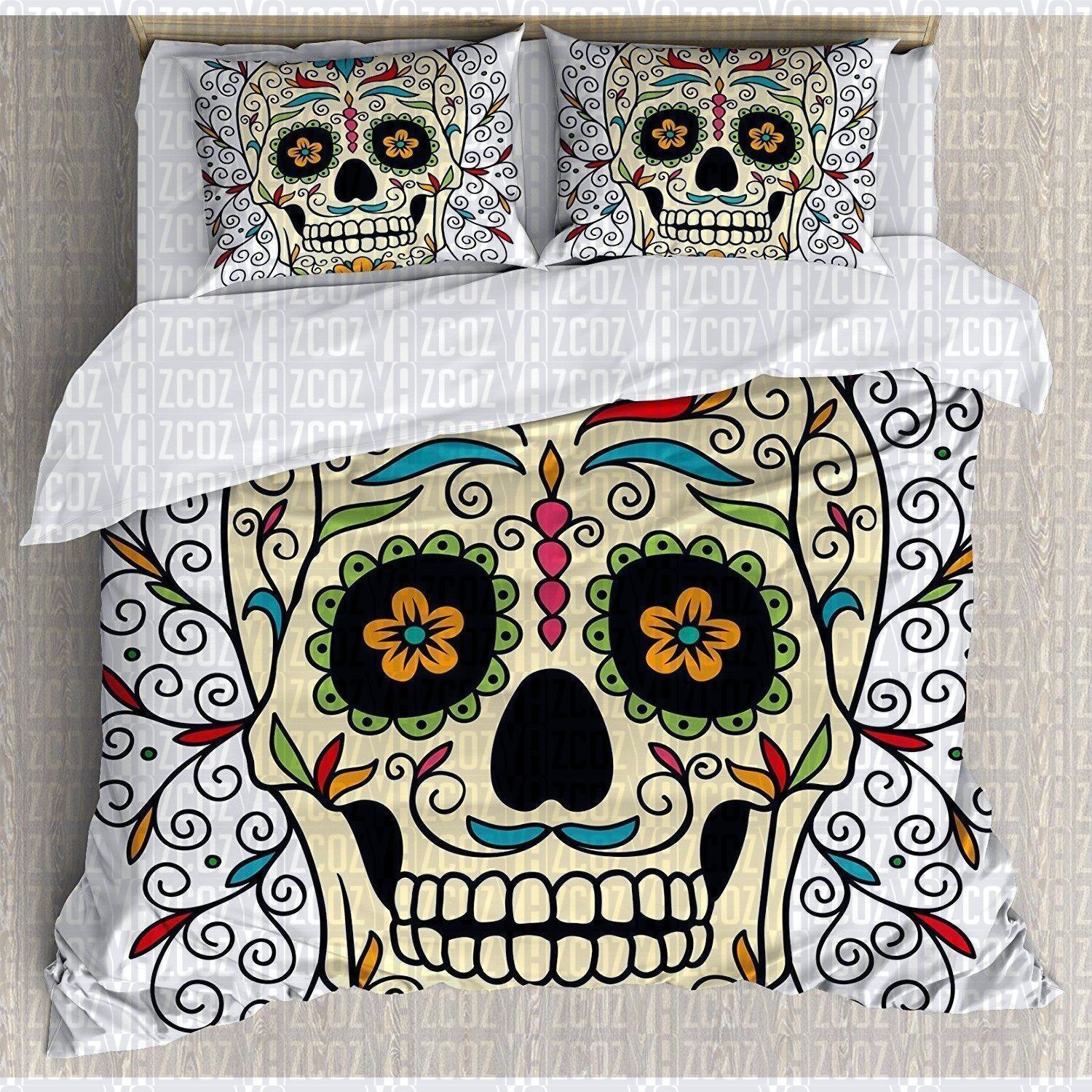 Sugar Skull Bedding Set