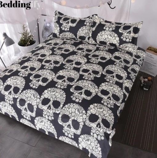 Sugar Skull Bedding Set