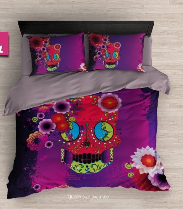 Sugar Skull Bedding Set
