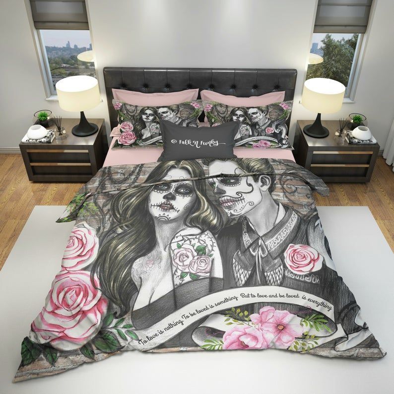 Sugar Skull Bedding Set