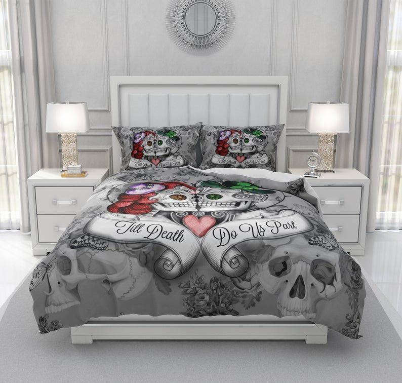 Sugar Skull Bedding Set