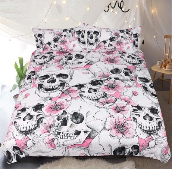 Sugar Skull Bedding Set